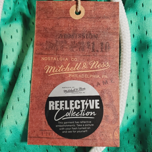 Mitchell & Ness Boston Celtics Shorts NBA Galaxy Swingman Green Multiple Sizes - Picture 12 of 16